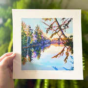 Along the River’s Edge - a Muskoka square print