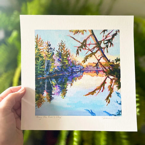 Along the River’s Edge - a Muskoka square print