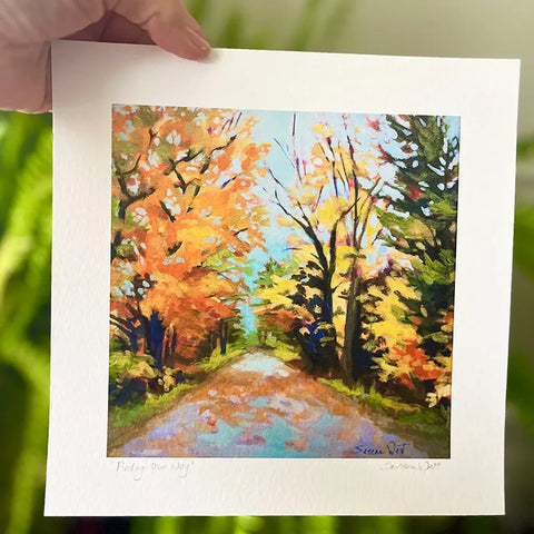 Finding our Way - a Muskoka square print