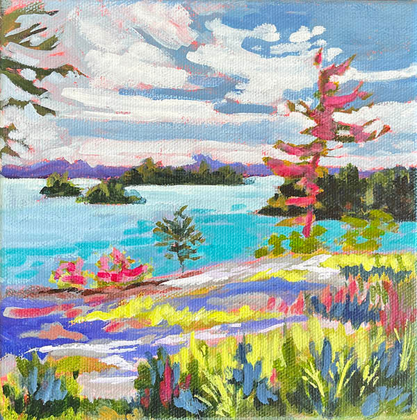 Georgian Shores - 6x6"