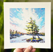 Simple Days - a Muskoka square print