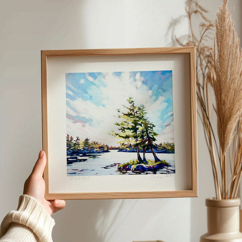 Simple Days - a Muskoka square print