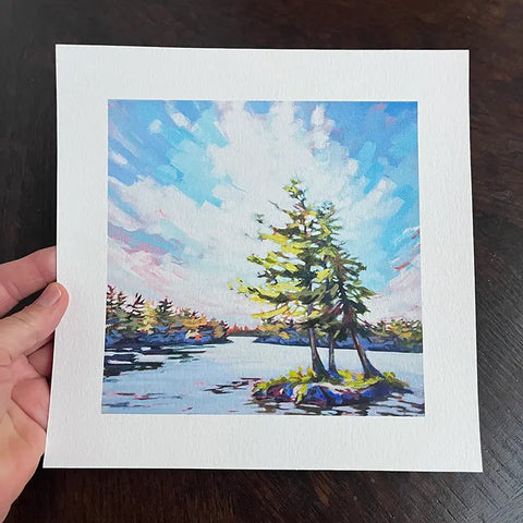 Simple Days - a Muskoka square print