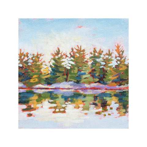 The Road Less Traveled - a Muskoka square print