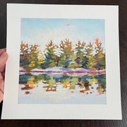 The Road Less Traveled - a Muskoka square print