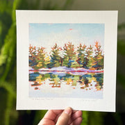 The Road Less Traveled - a Muskoka square print