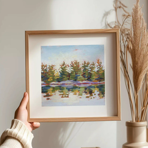 The Road Less Traveled - a Muskoka square print