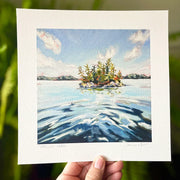 Afternoon Paddle - a Muskoka square print