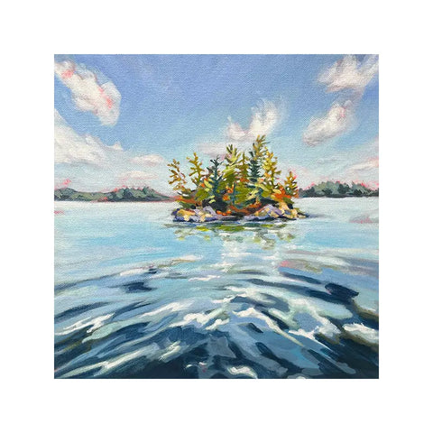 Afternoon Paddle - a Muskoka square print