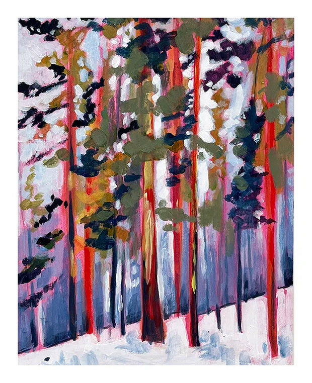 "forest shadows" - a forest art print