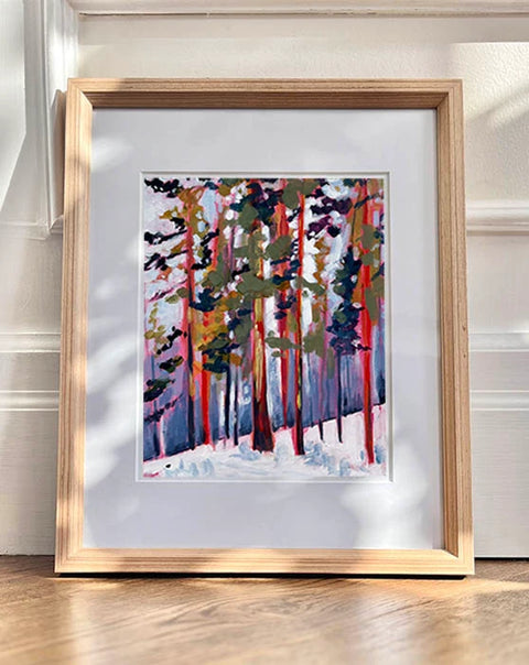 "forest shadows" - a forest art print