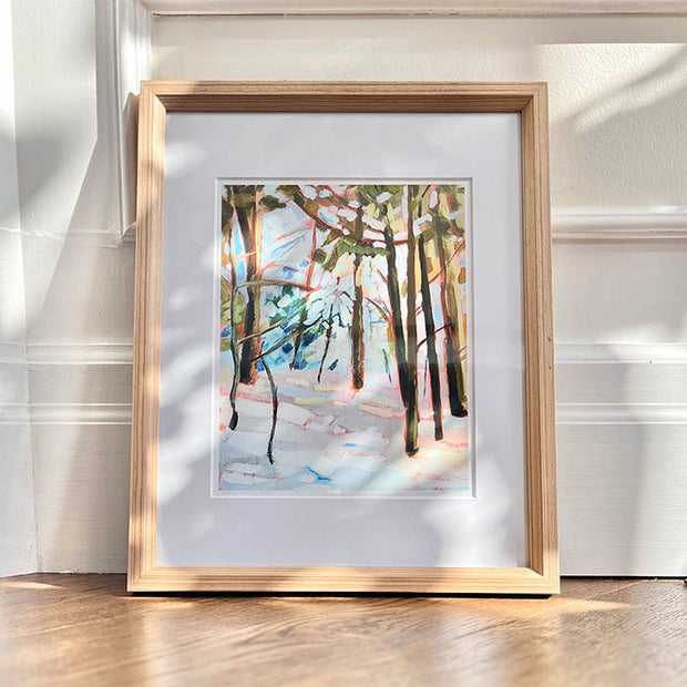 "early morning walks" - a forest art print