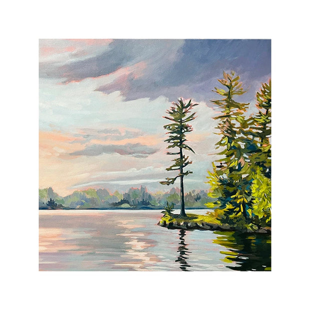 Rest With Me a While - a Muskoka square print