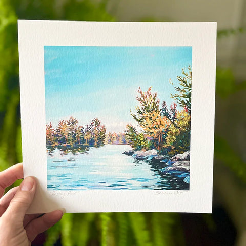 Resting Point - a Muskoka square print