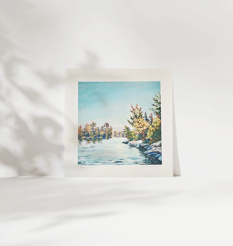 Resting Point - a Muskoka square print