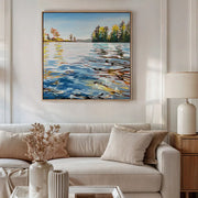 The Calm Between Us - a Muskoka square print