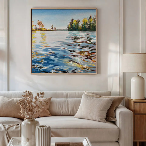 The Calm Between Us - a Muskoka square print