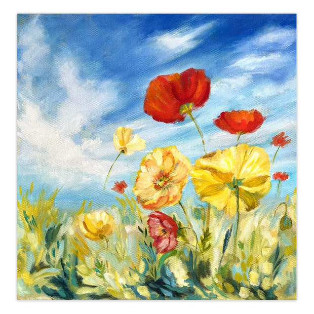 Ukrainian Flowers Fundraiser Greeting Cards serenafineart