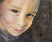 Custom portrait oil painting of a child by Canadian artist Serena West